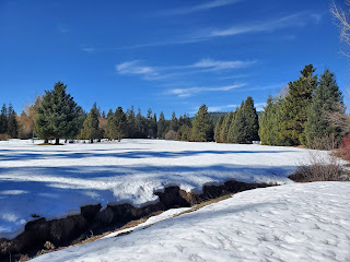 snow on the course