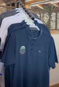 McCloud Golf Club Men's logo polos